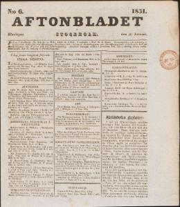 Aftonbladet 1831-01-10