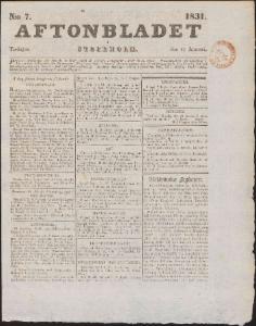 Aftonbladet 1831-01-11