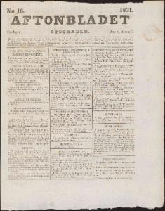 Aftonbladet 1831-01-21