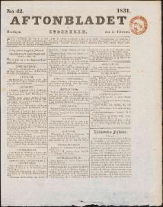 Aftonbladet 1831-02-21
