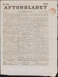 Aftonbladet 1831-02-22