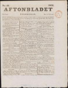Aftonbladet 1831-02-23