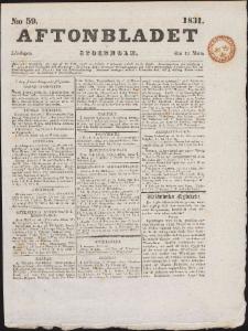 Aftonbladet Lördagen den 12 Mars 1831
