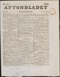 Aftonbladet 1831-04-18