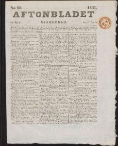 Aftonbladet Onsdagen den 27 April 1831