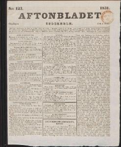 Aftonbladet 1831-06-01