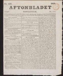 Aftonbladet 1831-06-07