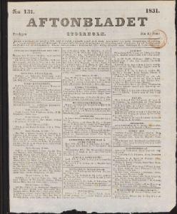 Aftonbladet 1831-06-10