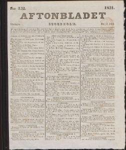 Aftonbladet 1831-06-11