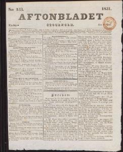 Aftonbladet 1831-06-13