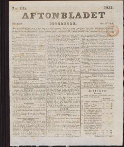 Aftonbladet 1831-06-15