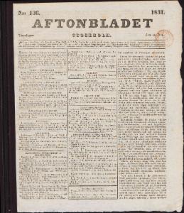 Aftonbladet 1831-06-16