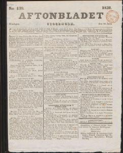 Aftonbladet 1831-06-20