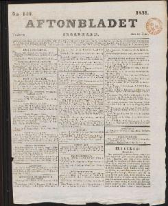 Aftonbladet 1831-06-21