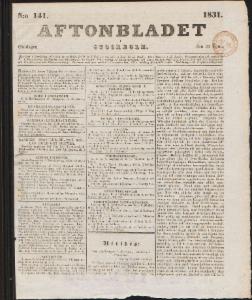Aftonbladet 1831-06-22