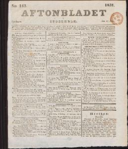 Aftonbladet 1831-06-25