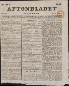 Aftonbladet 1831-08-17
