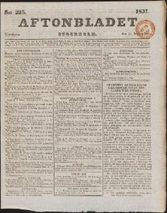 Aftonbladet Torsdagen den 29 September 1831