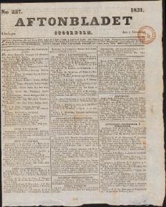 Aftonbladet Oktober 1831