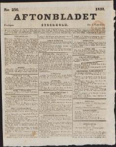 Aftonbladet Fredagen den 4 November 1831