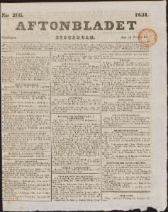 Aftonbladet Onsdagen den 16 November 1831