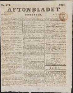 Aftonbladet 1831-11-21