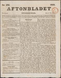 Aftonbladet 1831-12-15