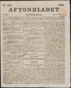 Aftonbladet 1831-12-20