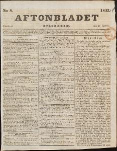 Aftonbladet Onsdagen den 11 Januari 1832