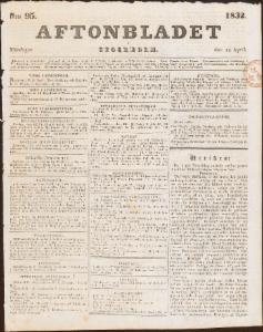 Aftonbladet 1832-04-24