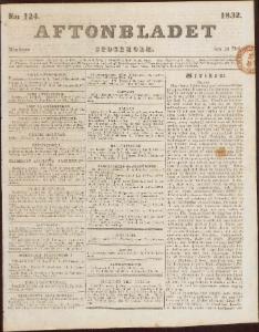 Aftonbladet Måndagen den 28 Maj 1832