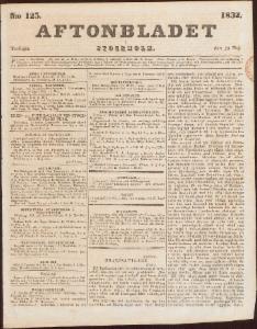 Aftonbladet Tisdagen den 29 Maj 1832