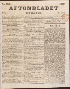 Aftonbladet Tisdagen den 3 Juli 1832