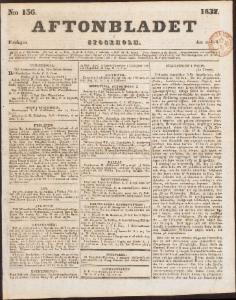 Aftonbladet Fredagen den 6 Juli 1832