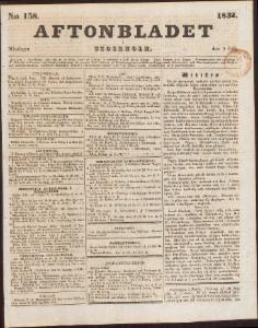 Aftonbladet Måndagen den 9 Juli 1832