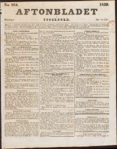 Aftonbladet Måndagen den 16 Juli 1832