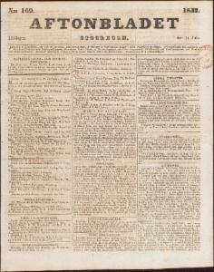 Aftonbladet Lördagen den 21 Juli 1832
