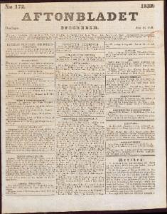 Aftonbladet Onsdagen den 25 Juli 1832