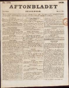 Aftonbladet Torsdagen den 26 Juli 1832