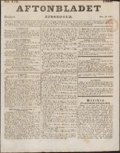 Aftonbladet Måndagen den 30 Juli 1832
