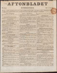 Aftonbladet Måndagen den 6 Augusti 1832