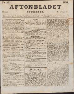 Aftonbladet Tisdagen den 4 September 1832