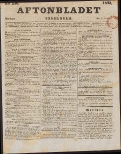 Aftonbladet Måndagen den 8 Oktober 1832