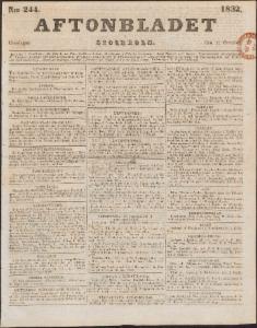 Aftonbladet Onsdagen den 17 Oktober 1832