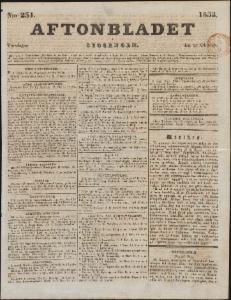 Aftonbladet Torsdagen den 25 Oktober 1832