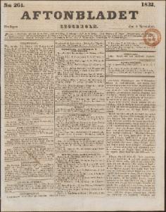 Aftonbladet Fredagen den 9 November 1832