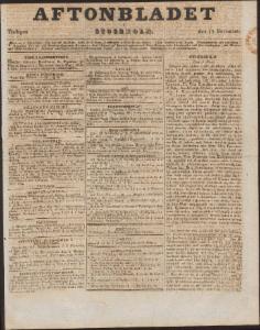 Aftonbladet Tisdagen den 13 November 1832