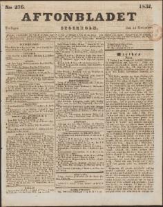 Aftonbladet Fredagen den 23 November 1832