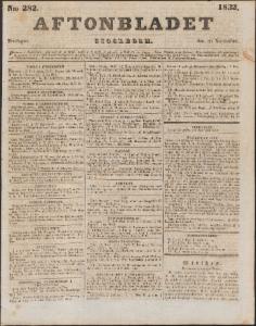 Aftonbladet Fredagen den 30 November 1832