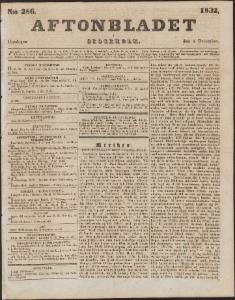 Aftonbladet Onsdagen den 5 December 1832